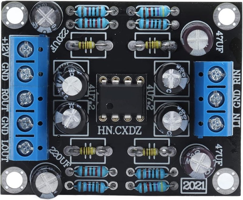 2 Channel Car Audio Preamplifier Board 2 2 Times Amplification DC 12V 30V 1 6mm Thick PCB - Image 1